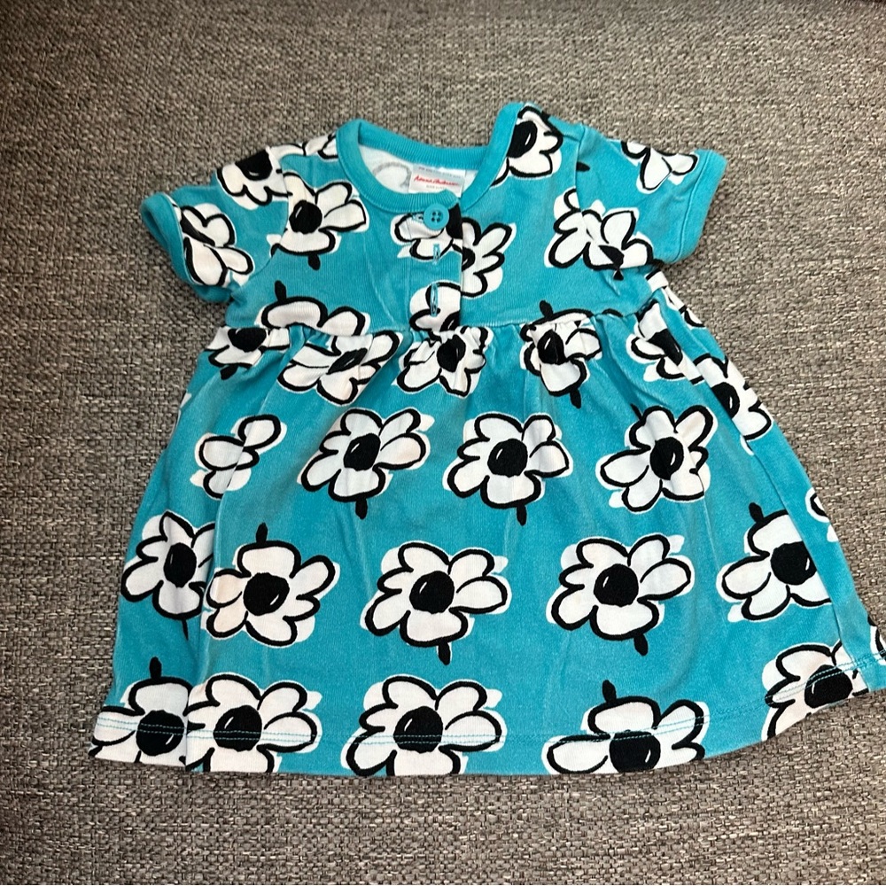 hanna andersson flower power baby dress and matching bloomers